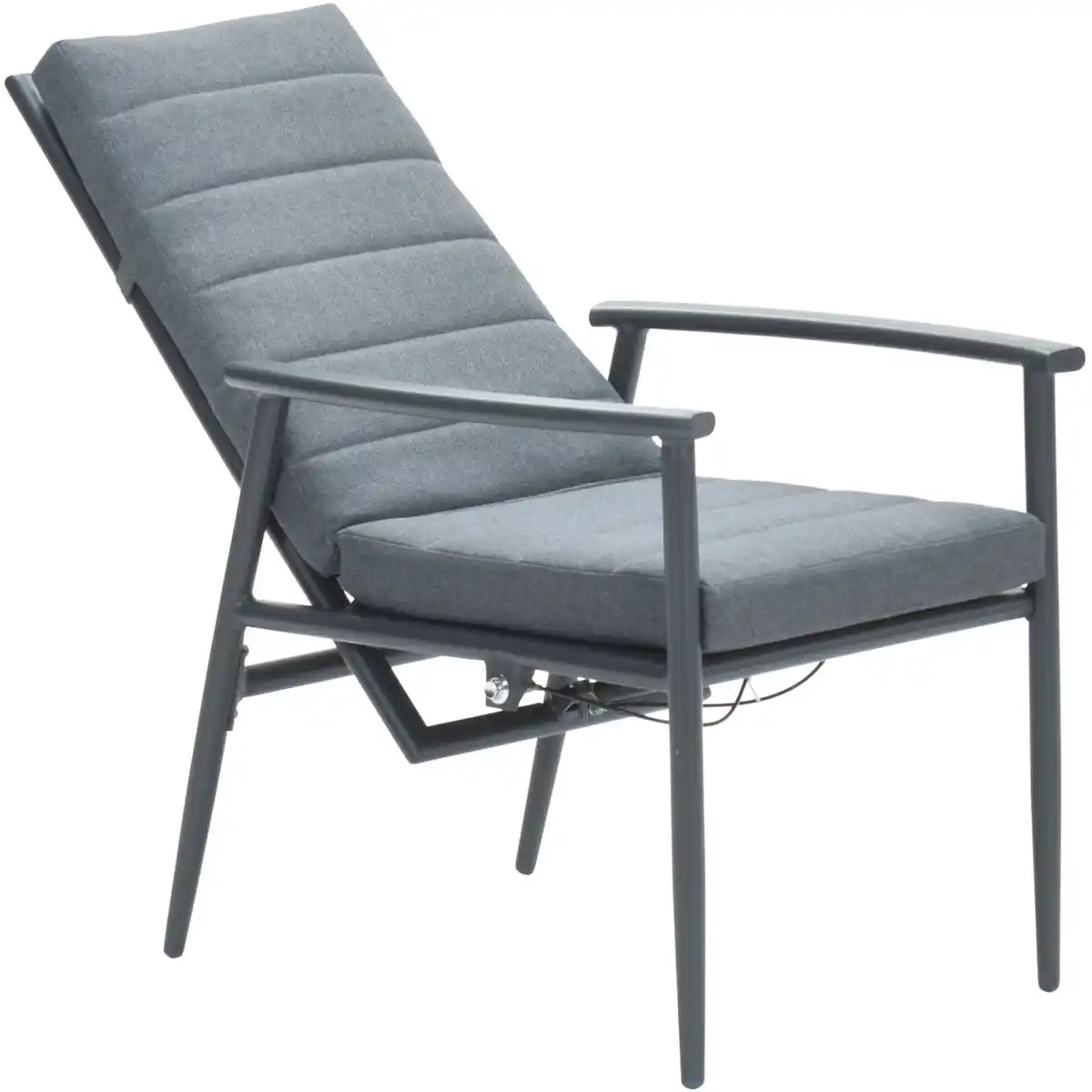 Bild 2 von Garden Impressions Gartenstuhl Biola Verstellbar 74,5 x 63 x 103 cm Grau-Mystic