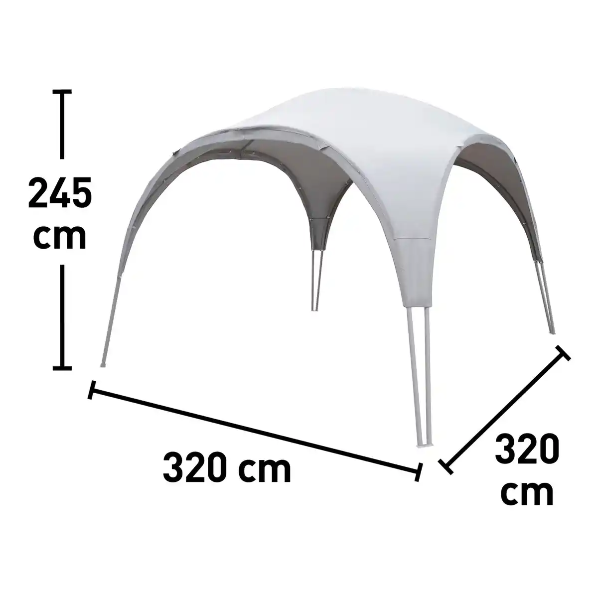 Bild 4 von Pavillon Oromocto Grau 320 cm x 320 cm