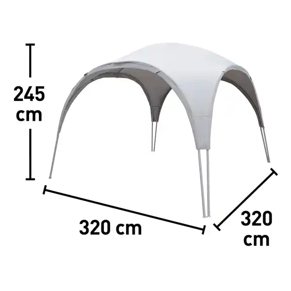 Bild 4 von Pavillon Oromocto Grau 320 cm x 320 cm