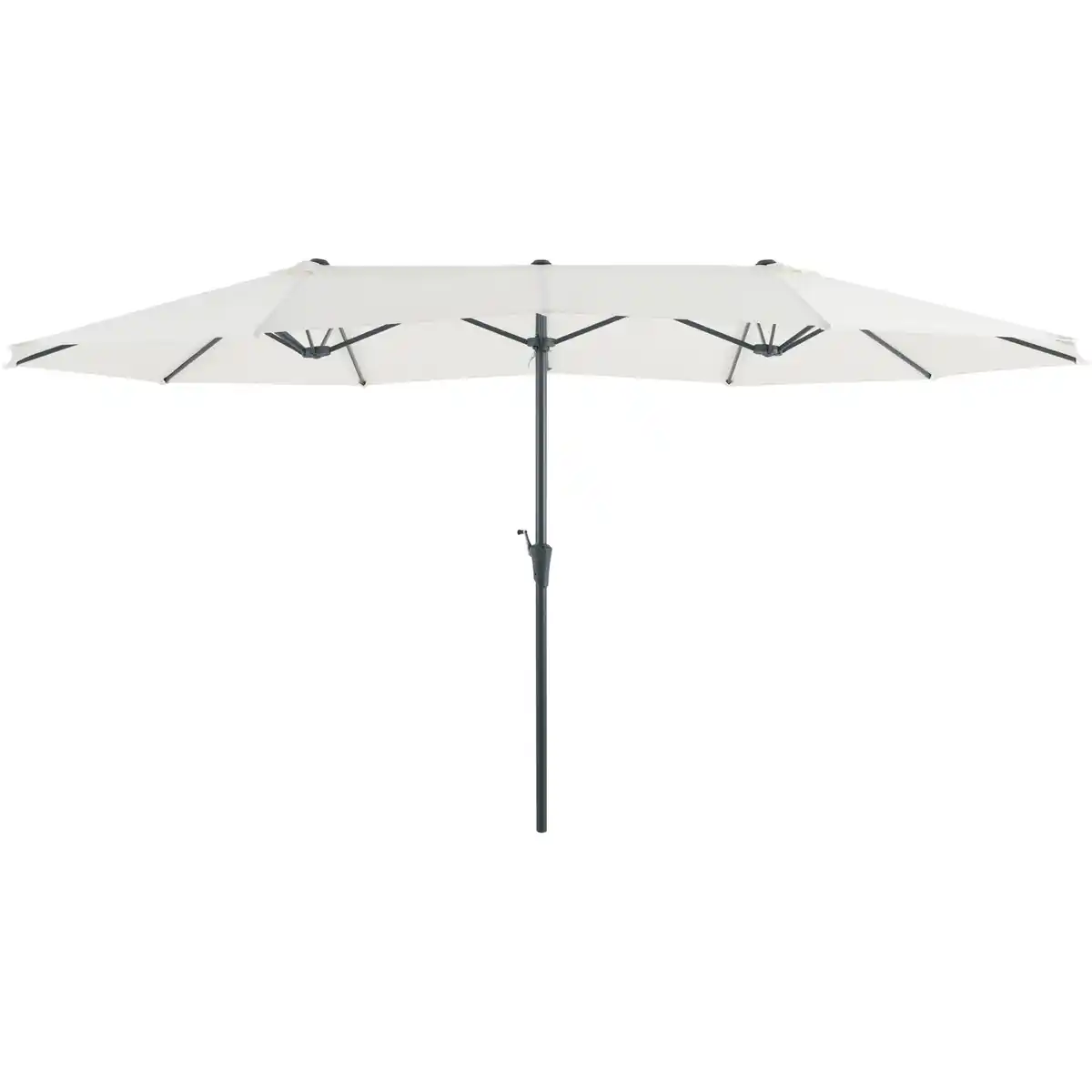 Bild 1 von Doppel-Sonnenschirm Cloyna Beige mit Kurbel 456 cm x 270 cm