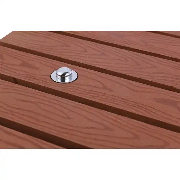 Bild 2 von Bodendusche mit Fußdusche WPC Rotbraun 80 cm x 78,5 cm