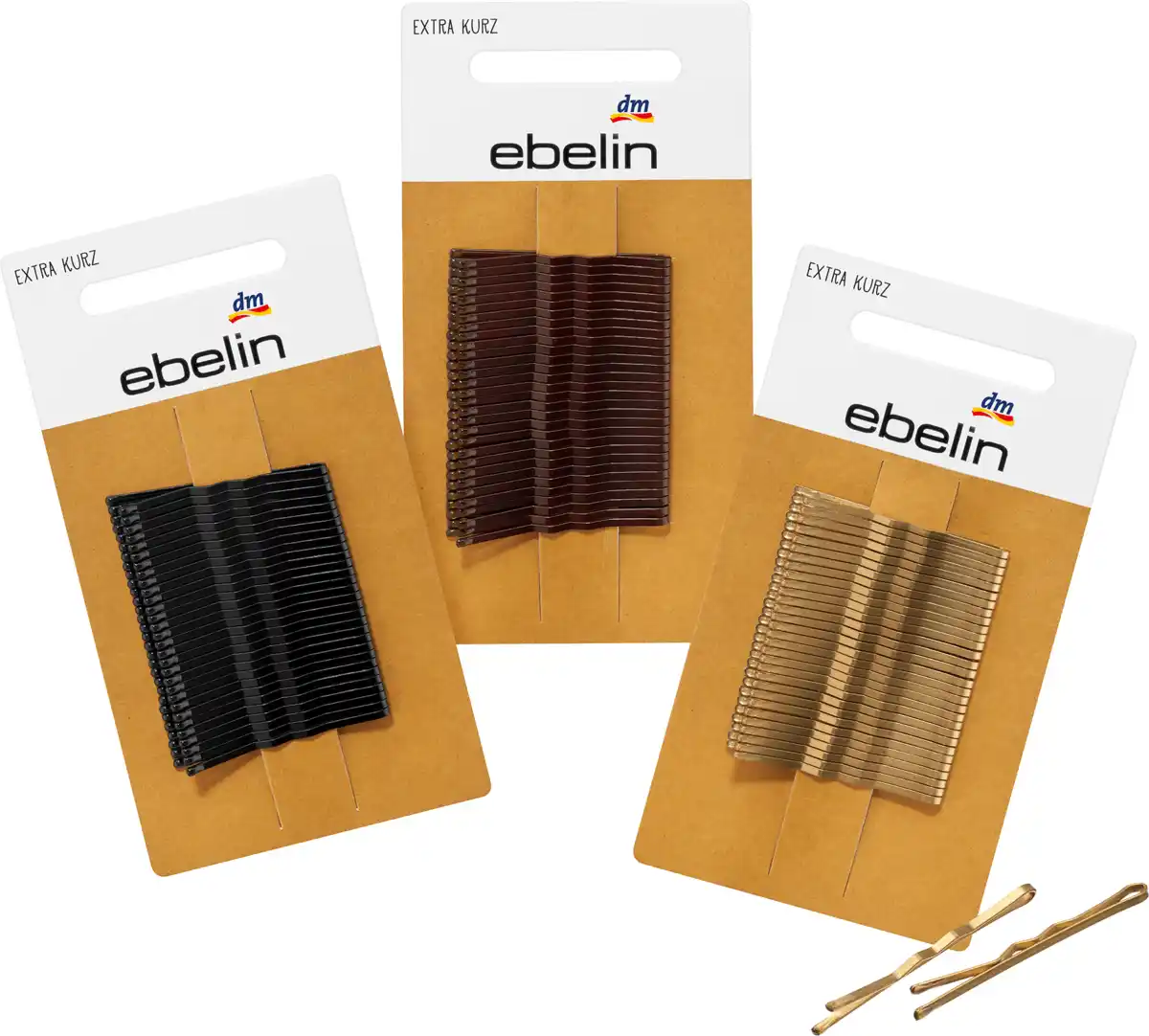 Bild 1 von ebelin Haarklemmen schwarz/braun/beige