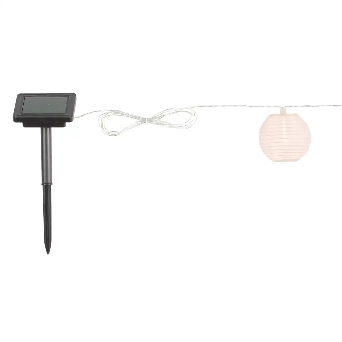 Bild 2 von Solar-Lichterkette Fombio Lampions Weiß 5 m