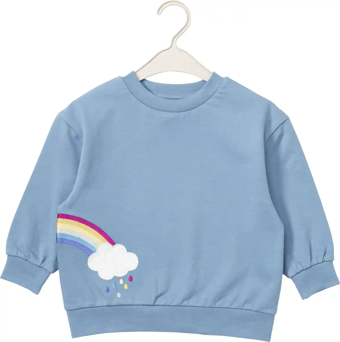 Bild 1 von ALANA Sweatshirt mit Regenbogen-Motiv, blau, Gr. 98