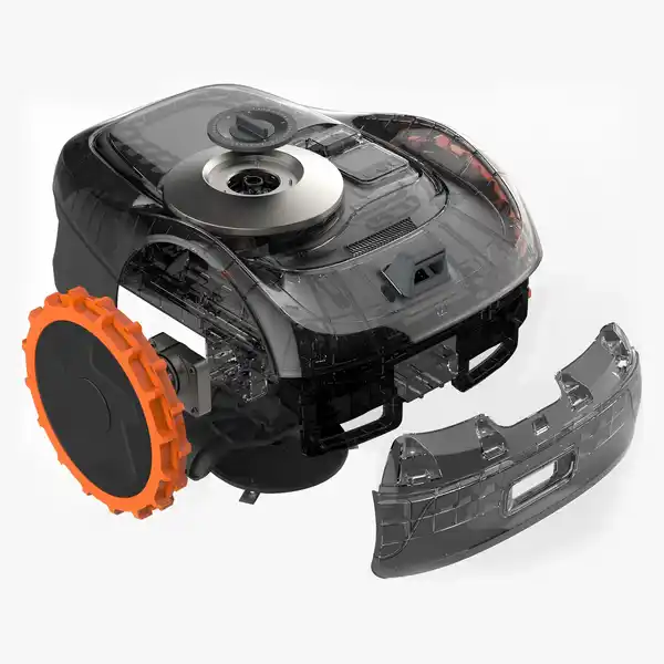 Bild 4 von Segway Mähroboter Navimow ohne Begrenzungskabel i105E für Mähfläche 500 m² Grau