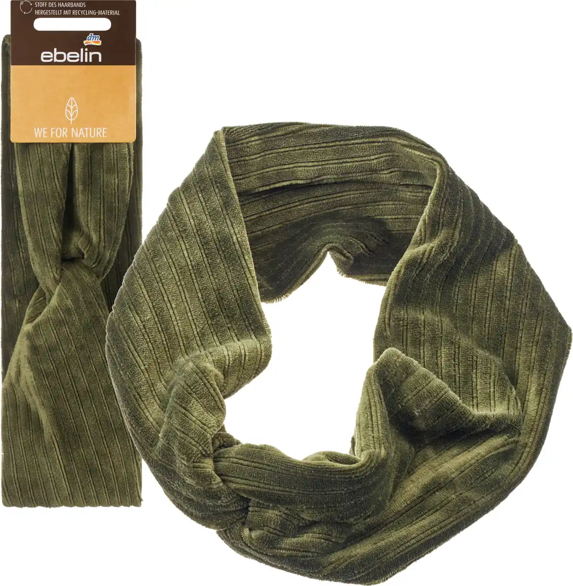 Bild 1 von ebelin Haarband Turban-Style recycelt khaki