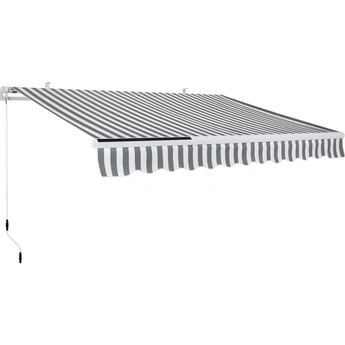 Bild 1 von Gelenkarmmarkise Aventura Solar-LED 3x2m Grau-Weiß
