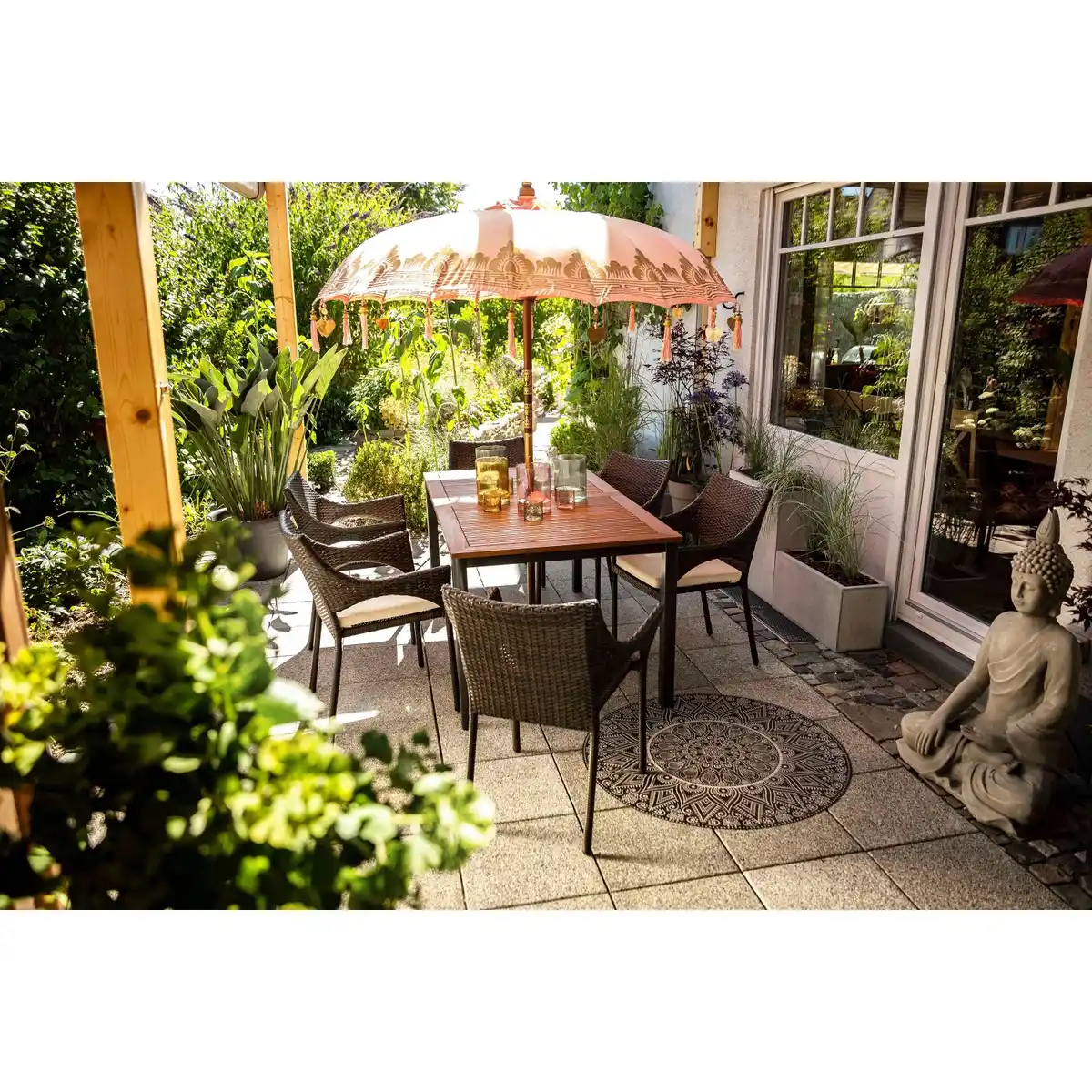 Bild 2 von Stapelstuhl Davenport Braun Polyrattan