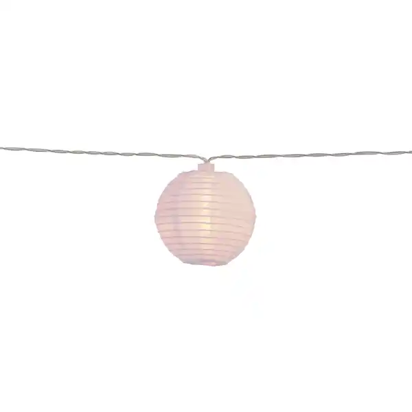 Bild 3 von Solar-Lichterkette Fombio Lampions Weiß 5 m