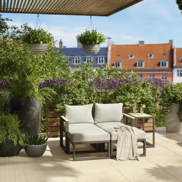 Bild 4 von Lounge-Set Carleton 5-teilig Aluminium-Gestell Anthrazit