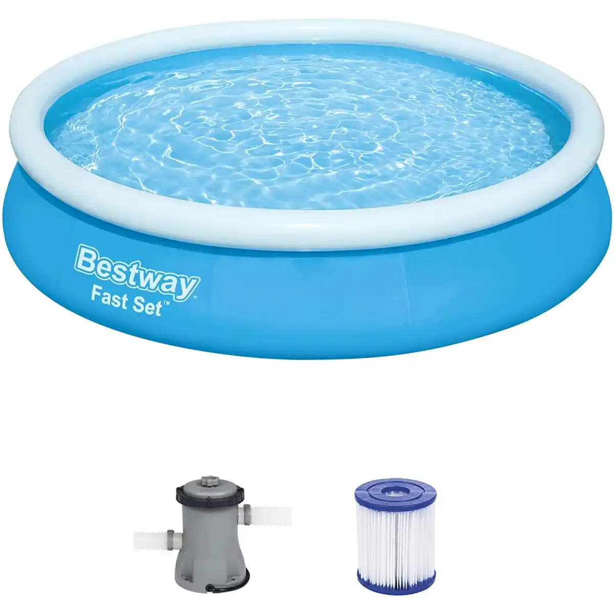 Bild 3 von Bestway Fast Set Pool Ø 366 cm x 76 cm Rund Blau