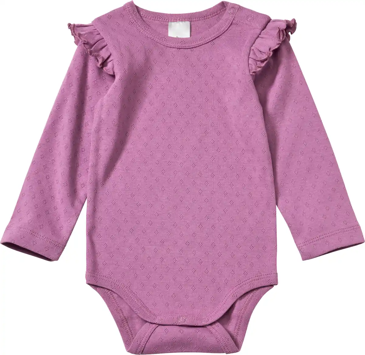 Bild 1 von ALANA Body Langarm mit Ajour-Struktur, lila, Gr. 74/80