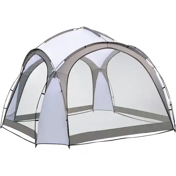 Bild 2 von Eventzelt Eldora Hellgrau 3,5 m x 3,5 m x 2,3 m