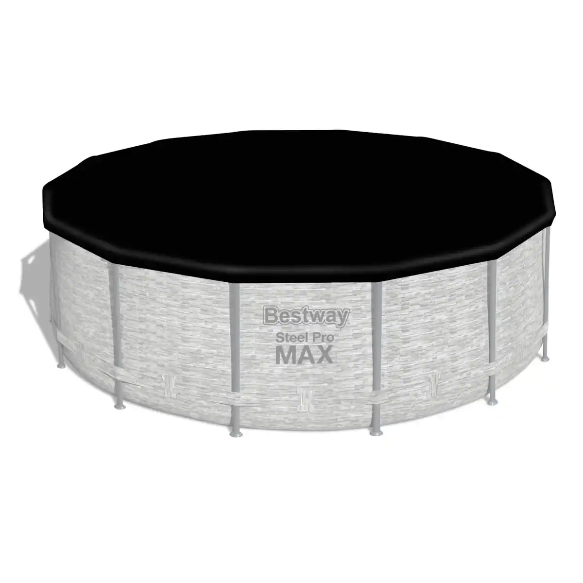 Bild 3 von Bestway Stahlrahmen-Pool Set Steel Pro Max Frame Ø 427 x 122 cm Rund Grau