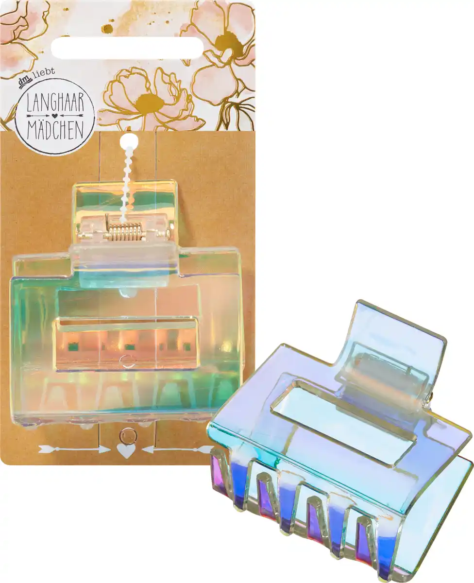 Bild 1 von Langhaarmädchen Haarklammer Acryl Holo-Finish