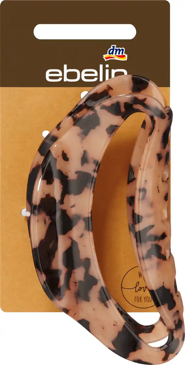 Bild 1 von ebelin Haarklammer Acryl mit Cut-Out braun