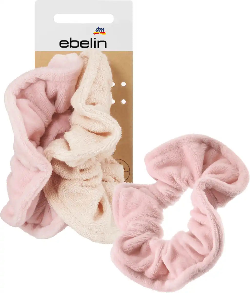 Bild 1 von ebelin Scrunchies aus Frottee und Mikrofaser rosa