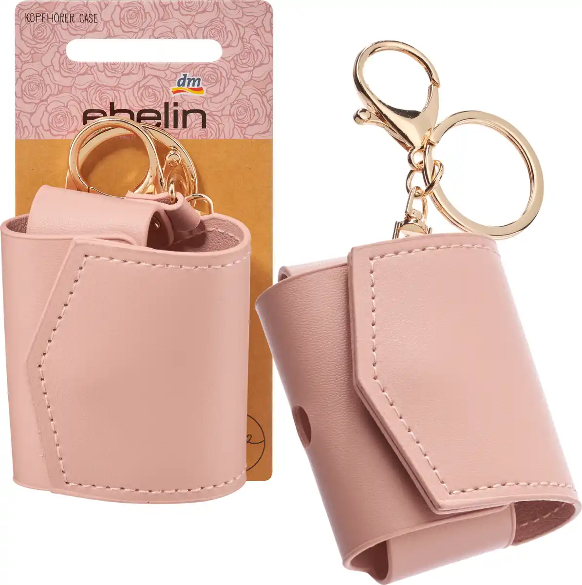 Bild 1 von ebelin Kopfhörer Case Lederoptik rosa