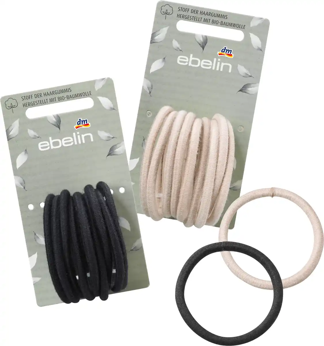 Bild 1 von ebelin Haargummis - Stoff hergestellt mit Bio-Baumwolle