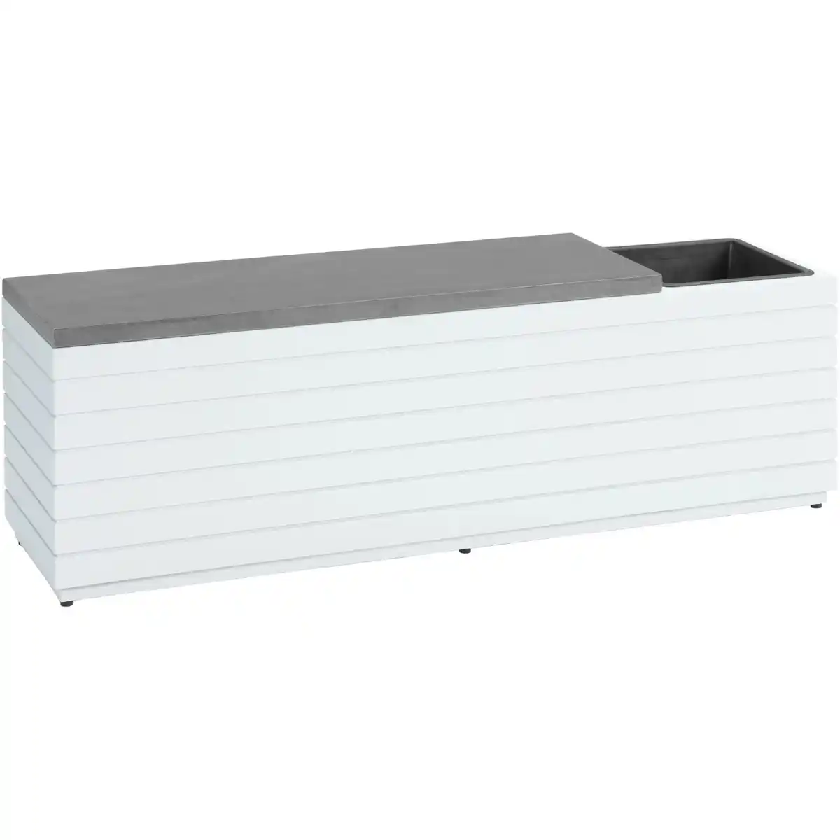 Bild 1 von Gartenbank Eldorendo 2-Sitzer aus Holz Weiß 138 cm x 45 cm x 34 cm