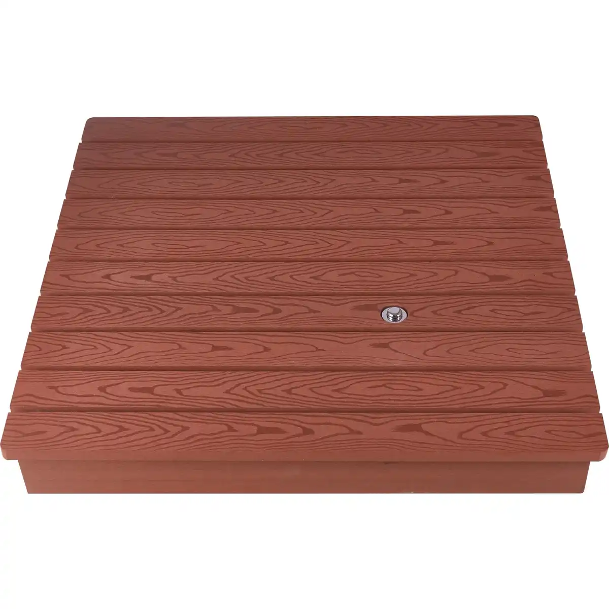 Bild 1 von Bodendusche mit Fußdusche WPC Rotbraun 80 cm x 78,5 cm