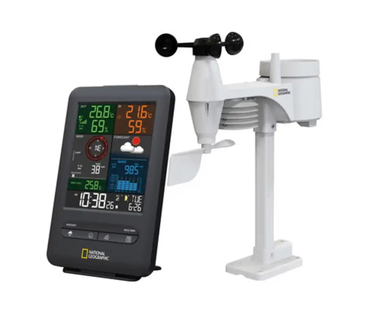 Bild 1 von NATIONAL GEOGRAPHIC Color-Display 5-in-1-Funk-Wetterstation