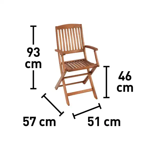 Bild 2 von Klappstuhl Greenville mit Armlehnen FSC®
