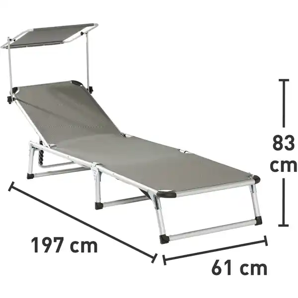 Bild 2 von Sonnenliege Grau