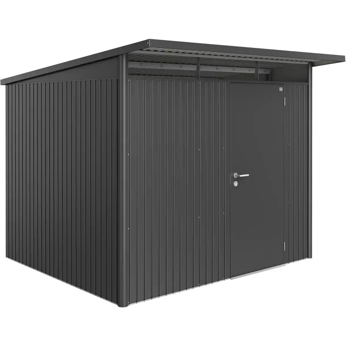 Bild 1 von Biohort Metall-Gerätehaus AvantGarde Gr. A6 dunkelgrau-metallic Standardtür