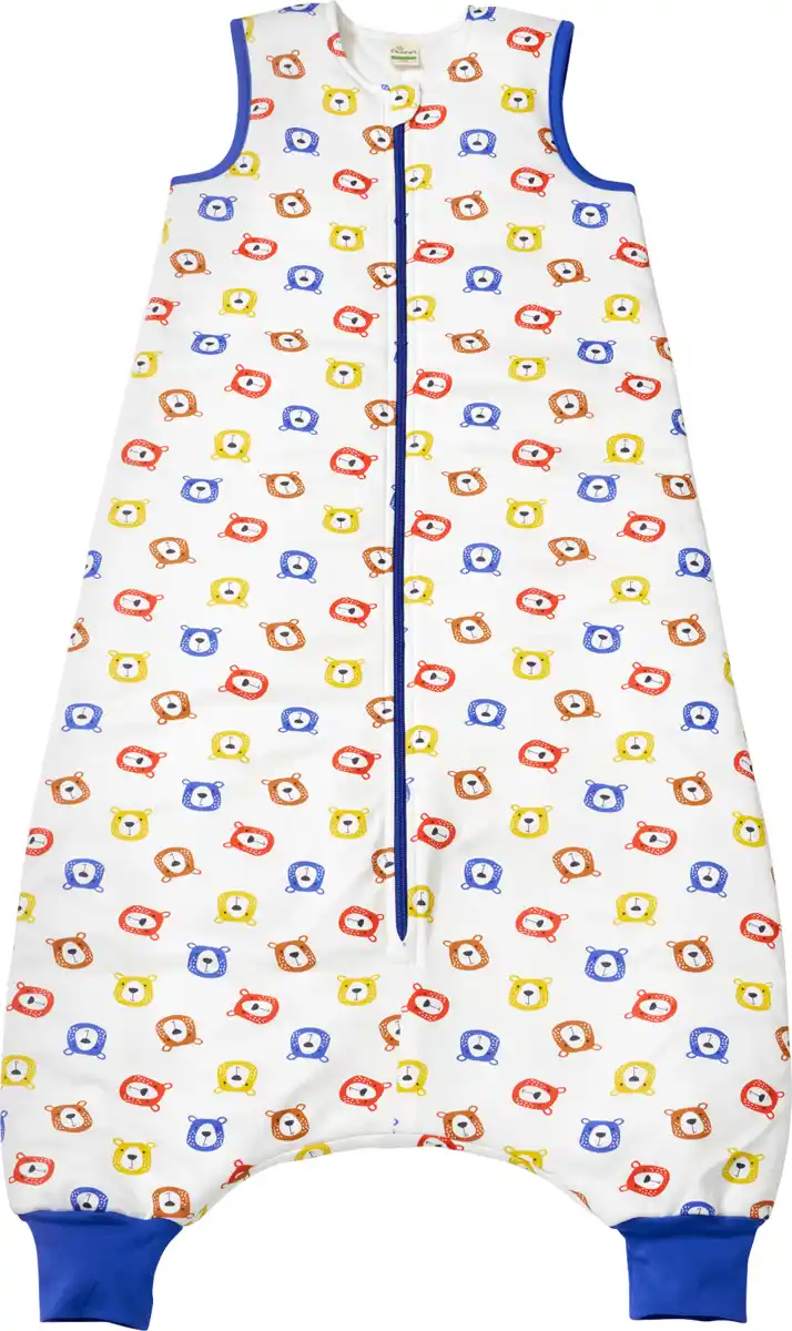 Bild 1 von ALANA Schlafsack mit Beinen 3 TOG mit Bärenkopf-Muster, weiß, 100 cm