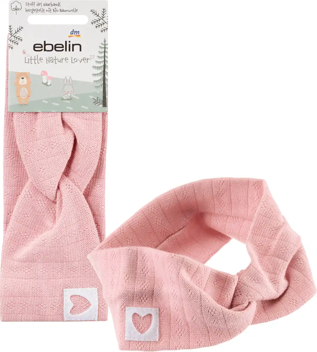 Bild 1 von ebelin Haarband Bio Baumwolle rosa