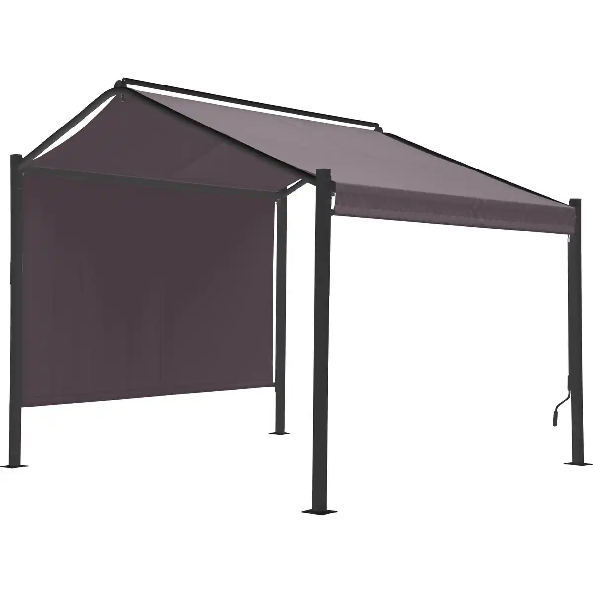 Bild 2 von Stahl-Pavillon Bacliff 3 m x 3 m x 2,8 m Anthrazit