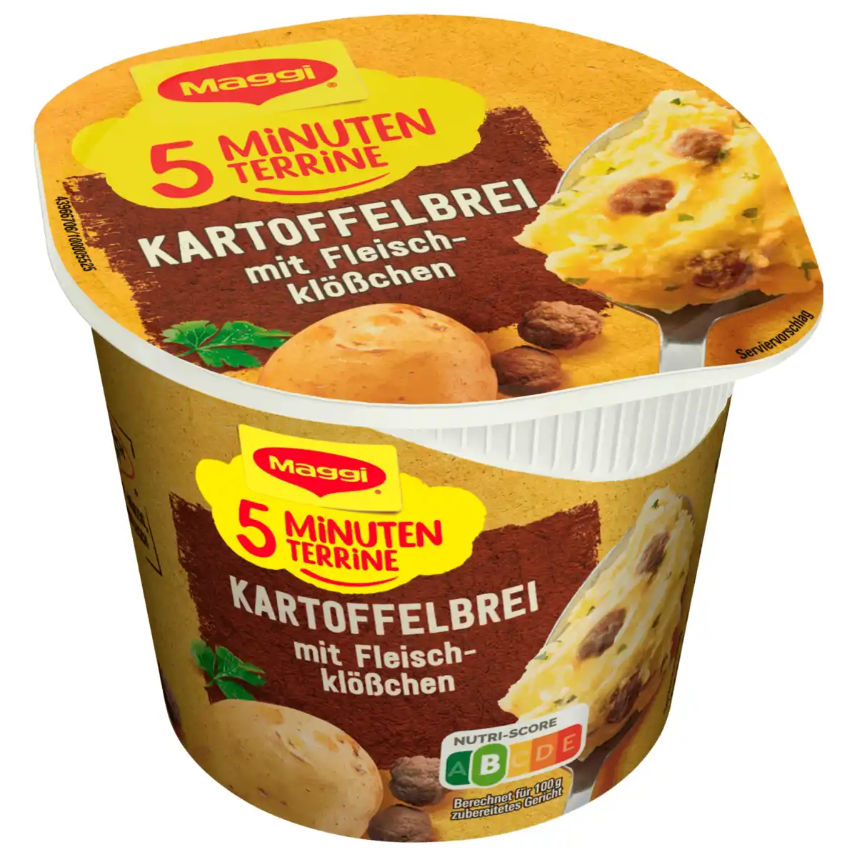 Bild 1 von Maggi 5 Minuten Terrine Kartoffelbrei mit Fleischklößchen 46g