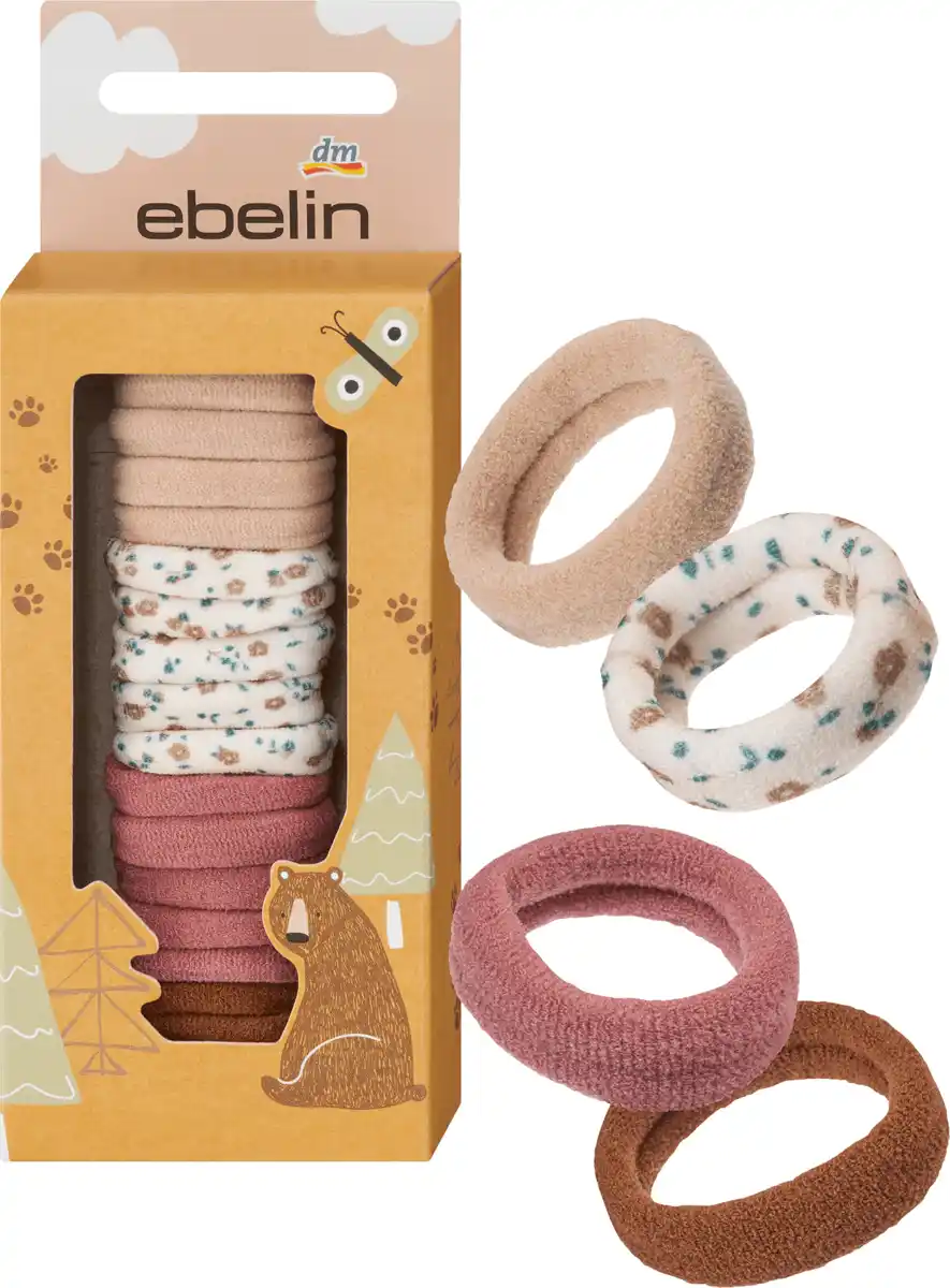 Bild 1 von ebelin Haargummis in Box mehrfarbig