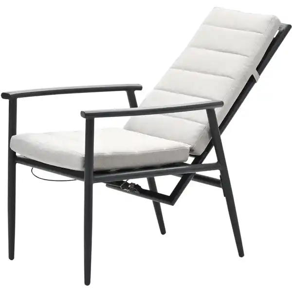 Bild 2 von Garden Impressions Gartenstuhl Biola Verstellbar 74,5 x 63 x 103 cm Sand-Hell