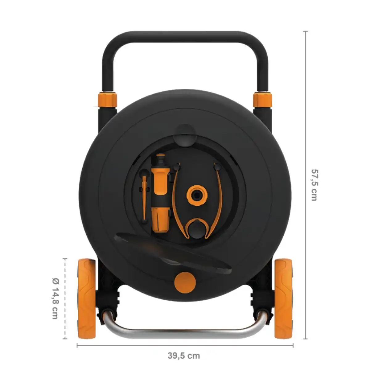 Bild 4 von Fiskars Schlauchwagen Waterwheel L mit 30 m Schlauch und Rädern