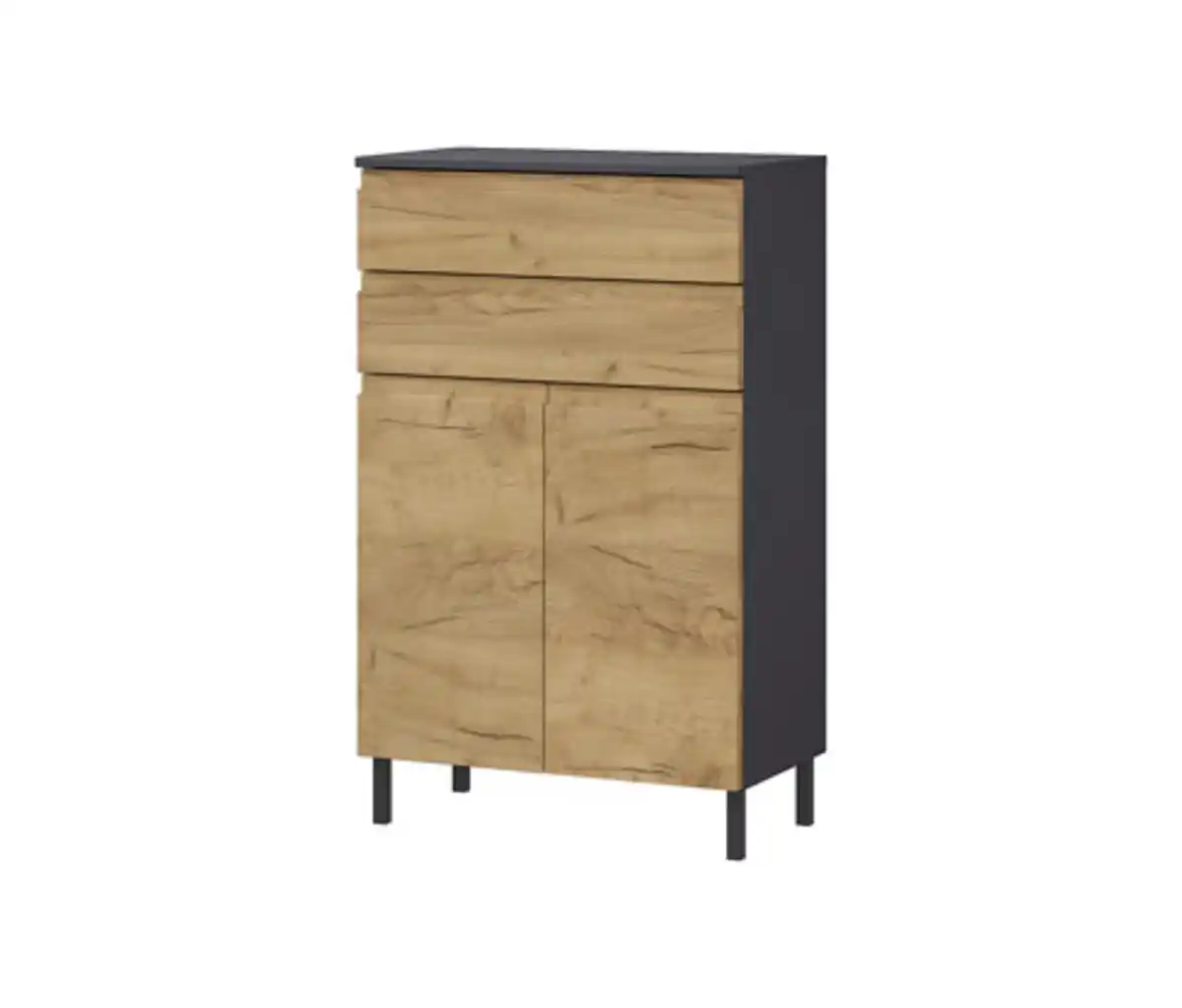 Bild 1 von Kommode »Salinas«, graphit/eiche