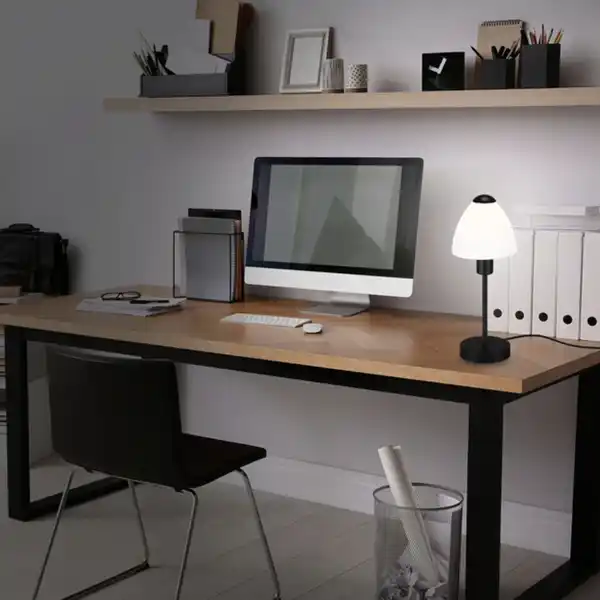 Bild 2 von Tischleuchte »MANINO«, ØxH: 10 x 32 cm, 25 W, Metall/Glas