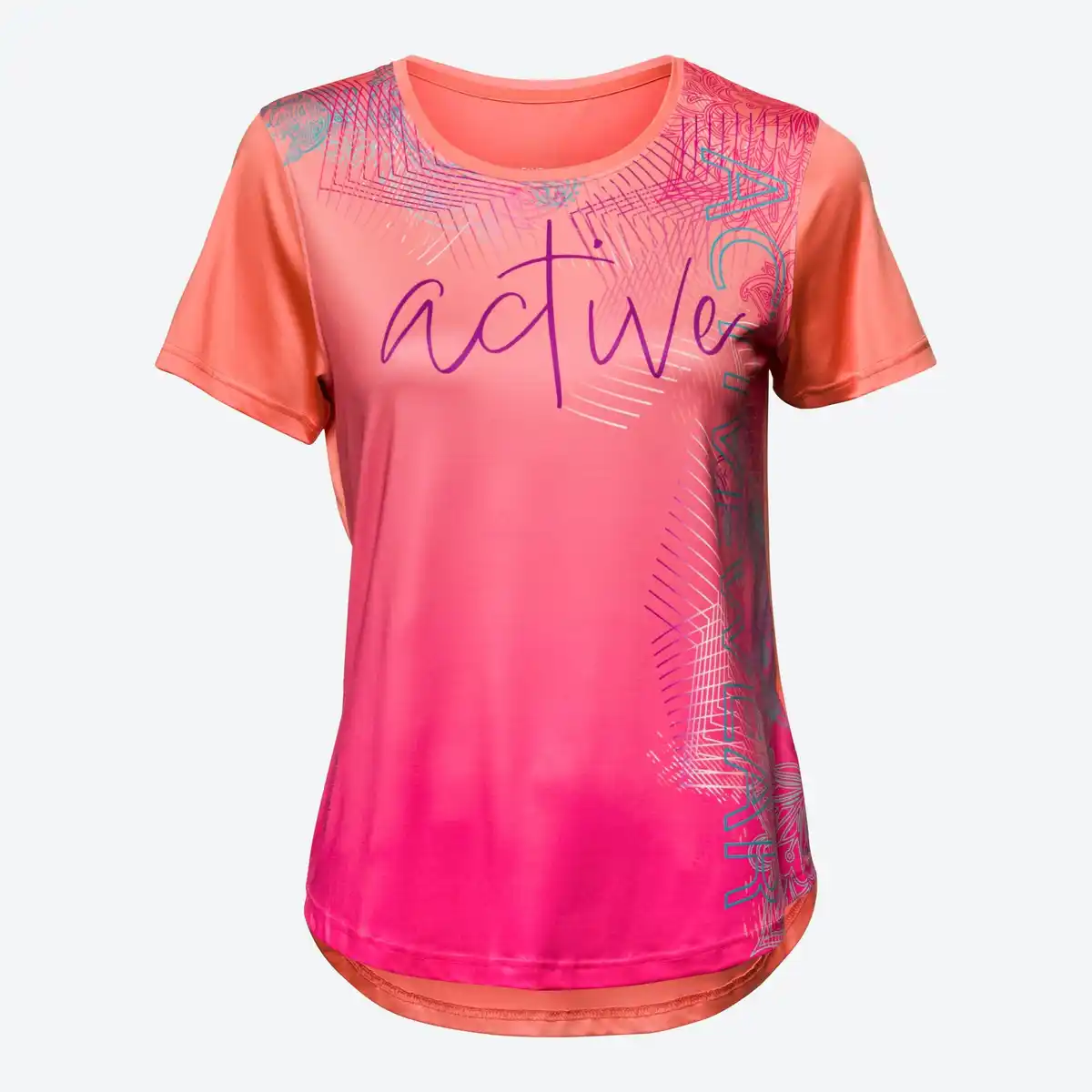 Bild 1 von Damen-Funktions-T-Shirt mit Front-Print