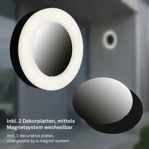 Bild 3 von LED-Außenwandleuchte, Ø: 19 cm, Höhe: 4,5 cm, 15 W