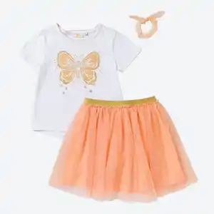 Kinder-Mädchen-Set mit Haargummi, 3-teilig