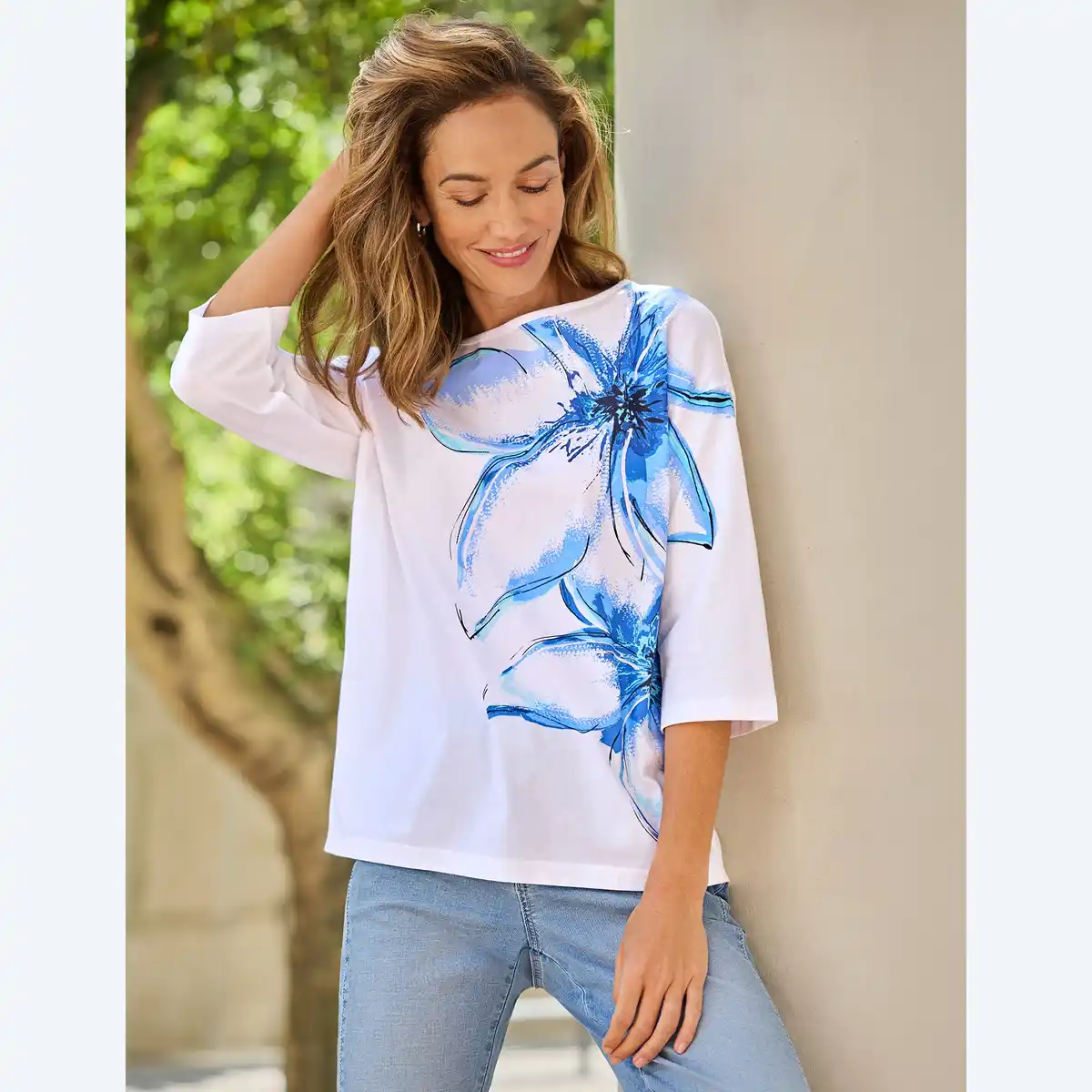 Bild 3 von Damen-Langarmshirt aus Baumwolle