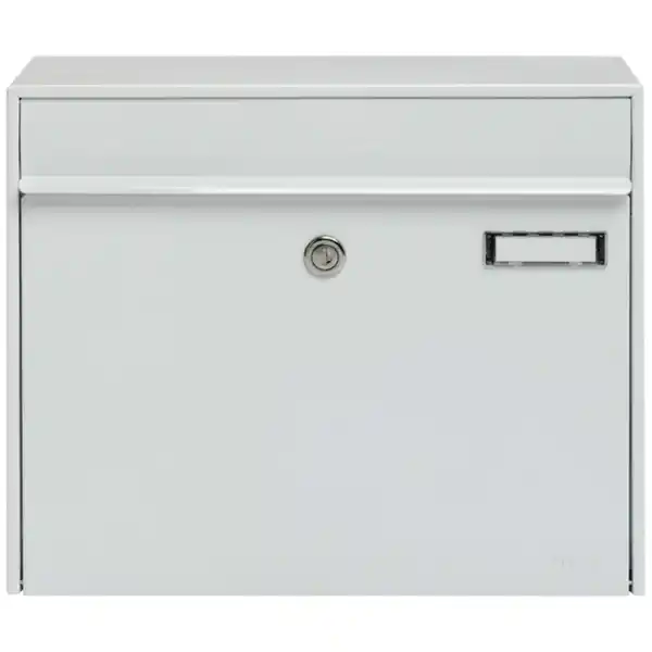 Bild 3 von Briefkasten »Vals«, eckig, Stahl, weiß