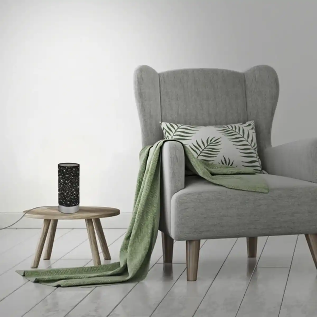 Bild 3 von Tischleuchte »STEA«, ØxH: 11 x 25 cm, 25 W, Metall/Stoff