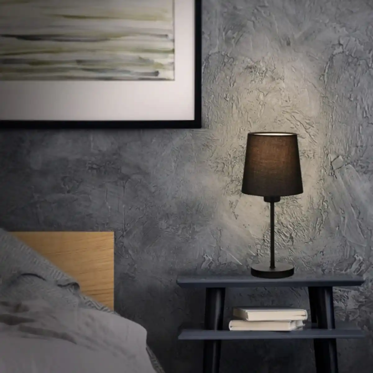 Bild 2 von Tischleuchte »NOA«, ØxH: 10 x 31,4 cm, 25 W, Metall/Stoff