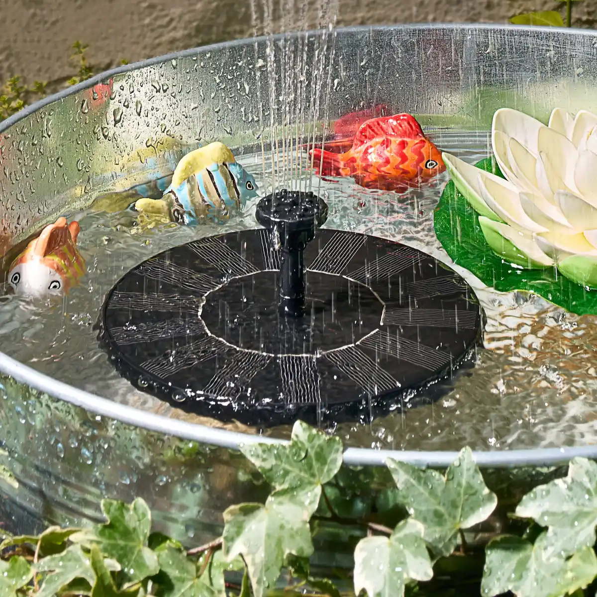 Bild 1 von Solar-Brunnen mit 8 Aufsätzen, Ø16cm