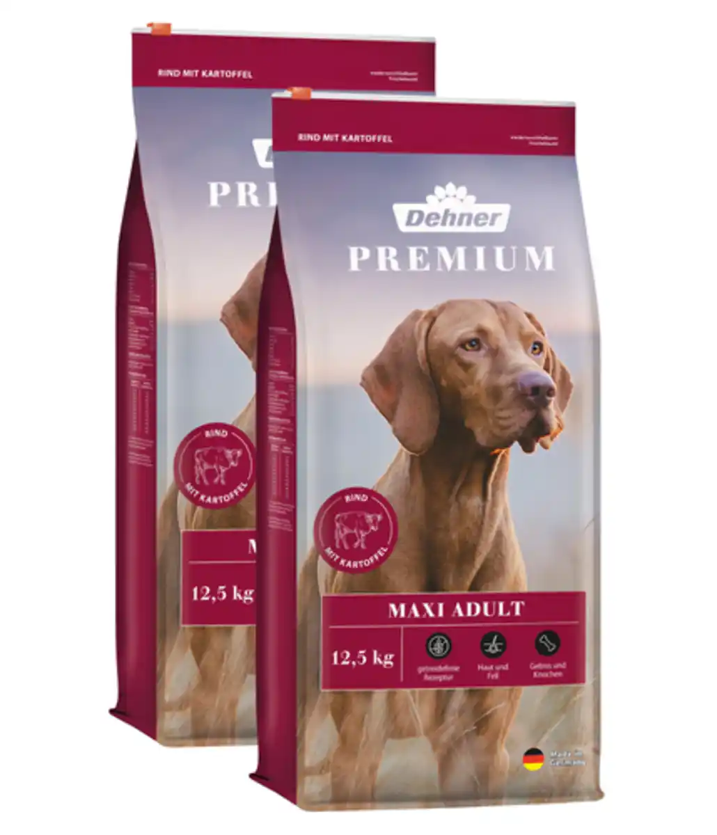 Bild 1 von Dehner Premium Trockenfutter für Hunde Maxi Adult, Rind & Kartoffel