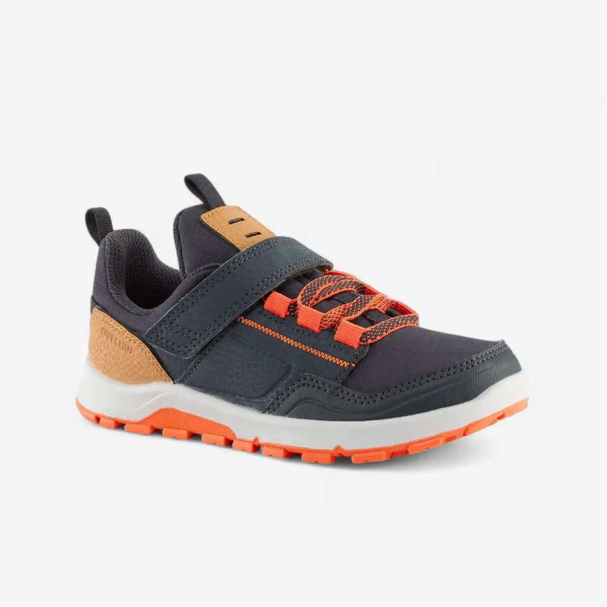 Bild 1 von QUECHUA Wanderschuhe Kinder Gr. 28–34 niedrig Klettverschluss - NH500 blau/orange