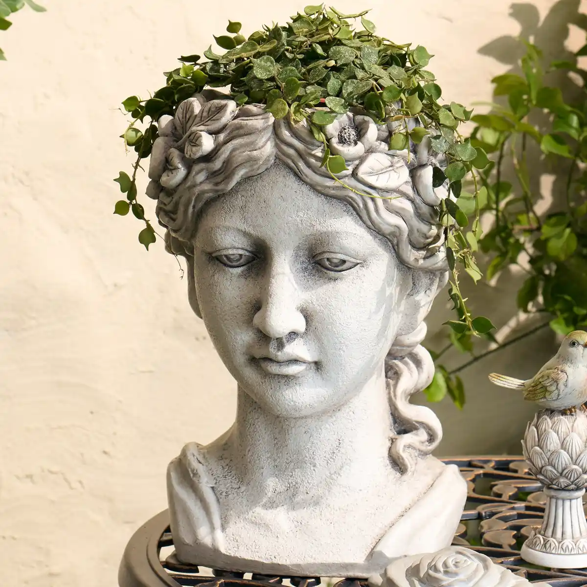 Bild 1 von Pflanztopf in Feen-Design aus Magnesia, Ø21x32cm