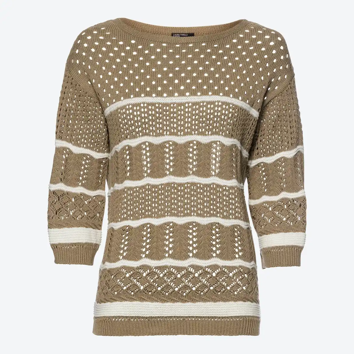 Bild 3 von Damen-Ajourpullover aus Baumwolle